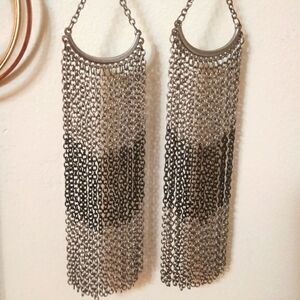 Urban Outfitters Metal Chain Earrings